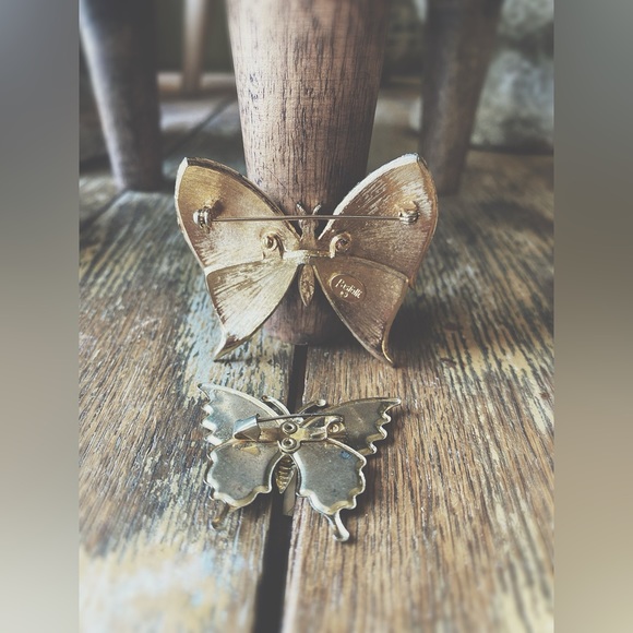 Vintage Butterfly Brooches ( Two For One) - Picture 3 of 8